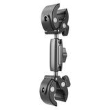 TELESIN Dobbelthovedet Action Kamera Krabbeklemme - Grå