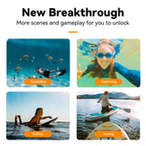 TELESIN Flydende Hand Grip Fjernbetjening - GoPro Hero 8 / 9 / 10 / 11 / 12 / 13 - Sort / Orange