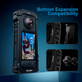 TELESIN - Metal Cage - Insta360 X4 - Sort