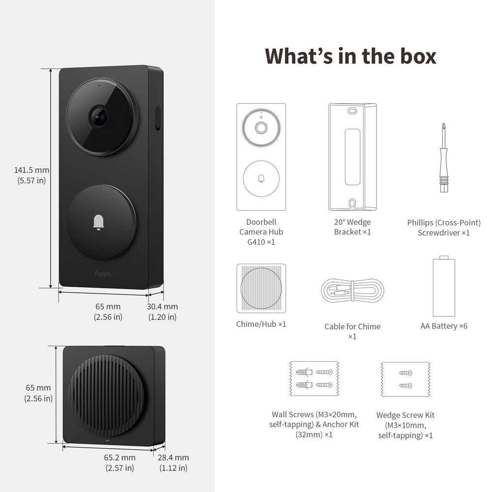 Doorbell Camera Hub G410 Select - Aqara - Sort