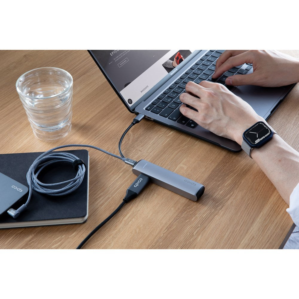 Epico 6-i-1 Slim 8K USB-C Hub - Space Grey