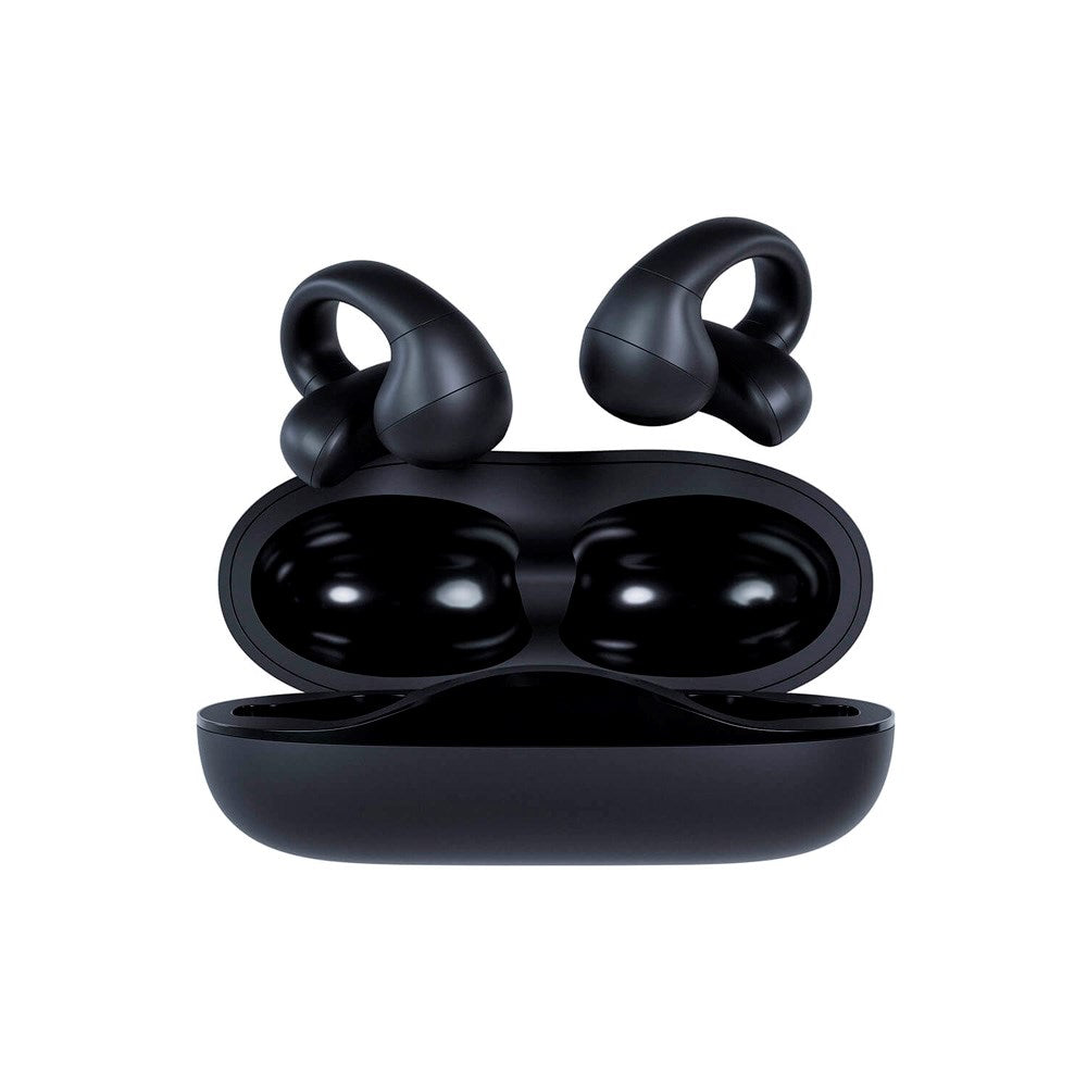 Happy Plugs - Clip Trådløse Open-Ear Høretelefoner - Sort