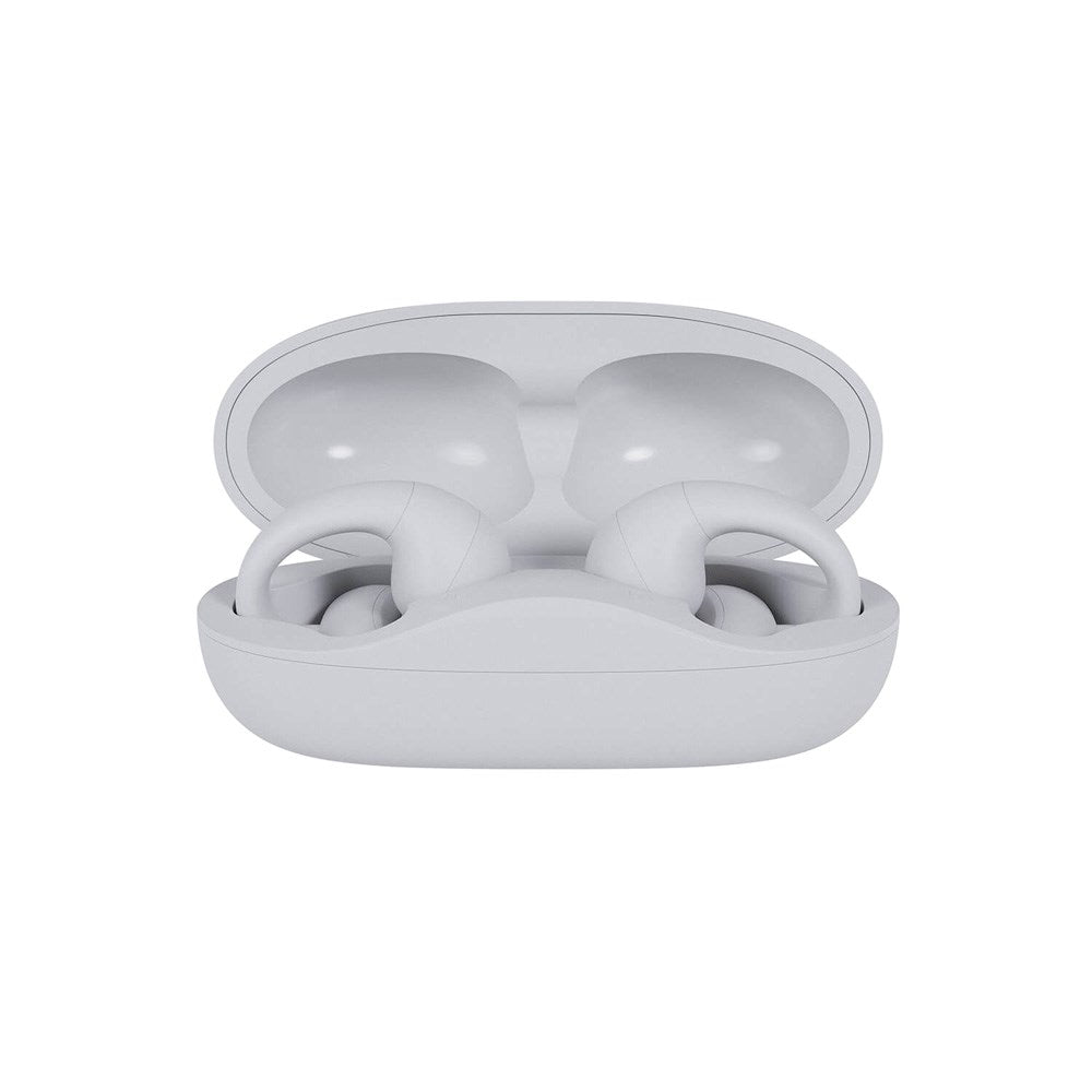 Happy Plugs - Clip Trådløse Open-Ear Høretelefoner - Hvid