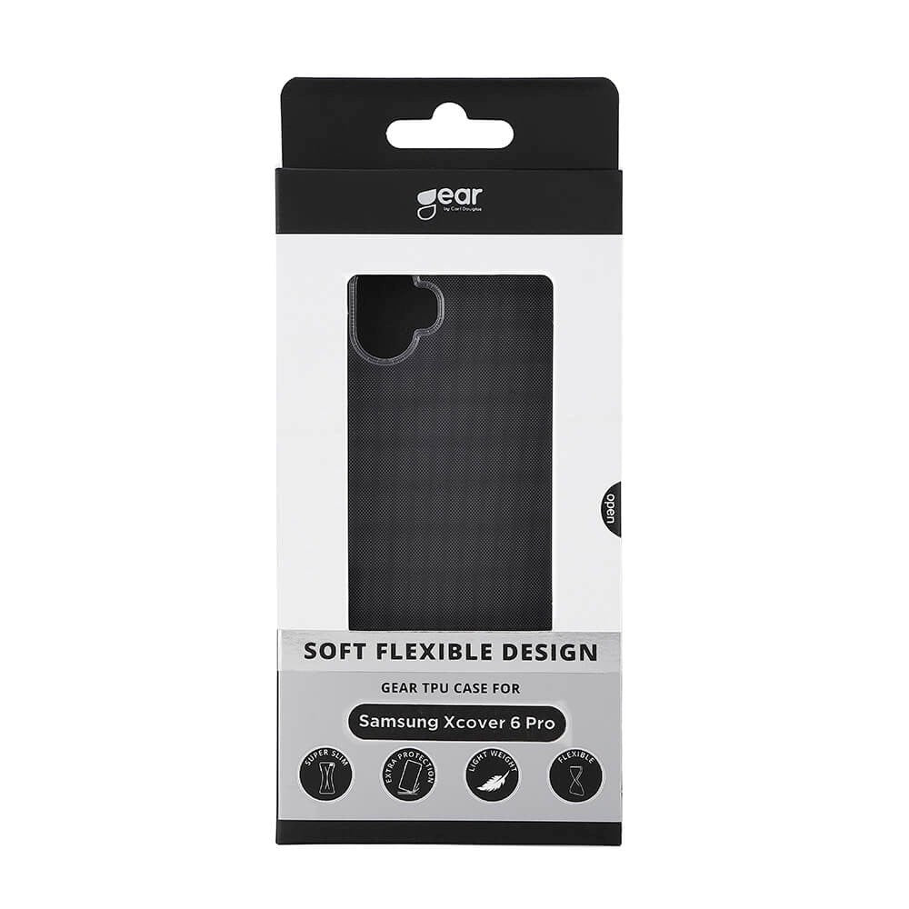 Samsung Galaxy Xcover6 Pro GEAR Fleksibelt Plastik Mobil Cover - Gennemsigtig
