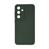 GEAR Onsala Samsung Galaxy S25 Silikone Touch Bagside Cover - Olive Green