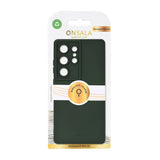 GEAR Onsala Samsung Galaxy S25 Ultra Silikone Touch Bagside Cover - Olive Green