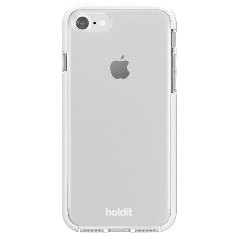 Holdit iPhone SE (2022/2020) / 8 / 7 Seethru Bagside Case - Hvid