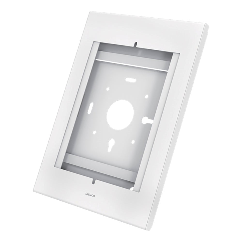 DELTACO Office Anti-Tyveri Monterings Plade til Tablet 9.7"-10.5" - Hvid