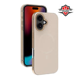 iPhone 17 X2O Mag Metal Mobil Cover - MagSafe Kompatibel - Beige / Guld