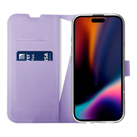 iPhone 17 X2O Classic Wallet Flip Case m. Pung & Ståfunktion - Lilla