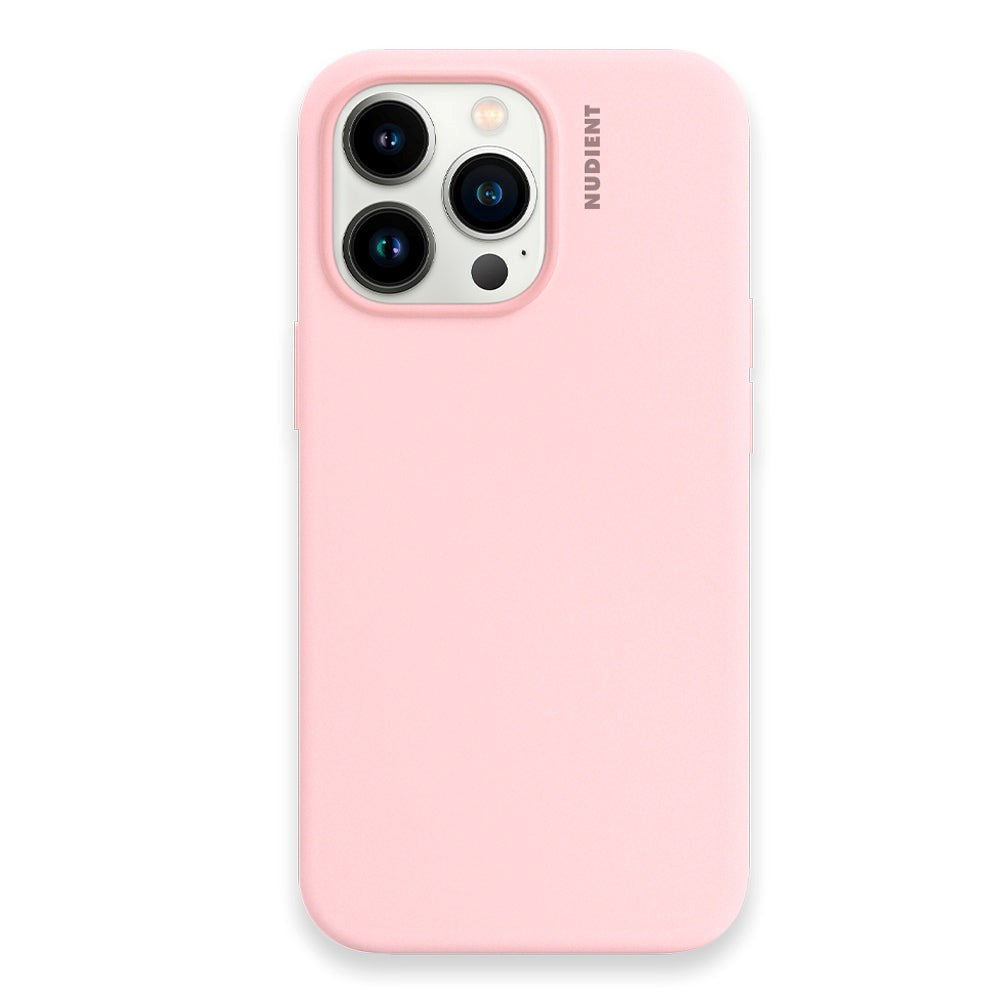 Nudient iPhone 13 Pro Base Silicone Mobil Cover - Baby Pink