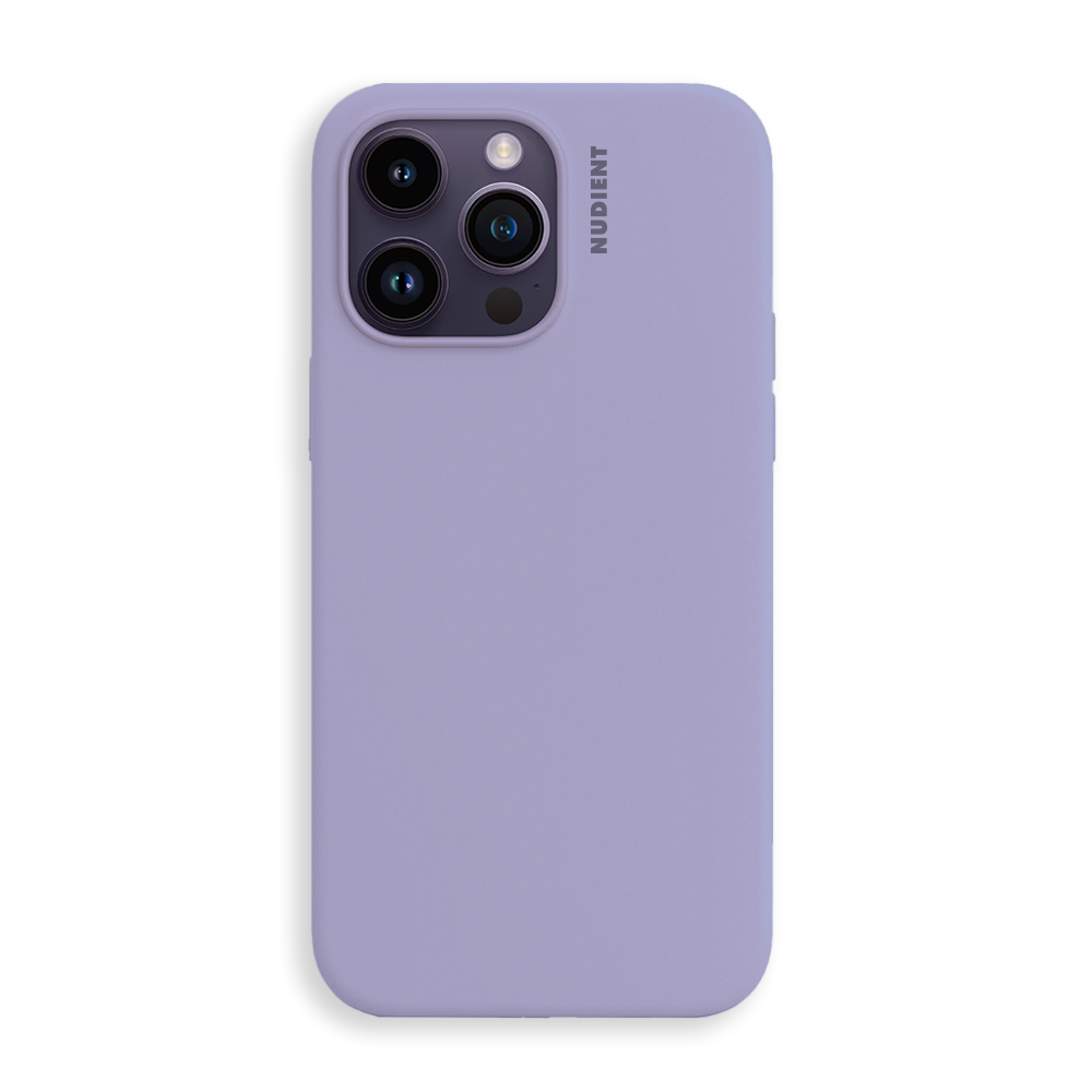 Nudient iPhone 14 Pro Base Silicone Mobil Cover - Soft Purple