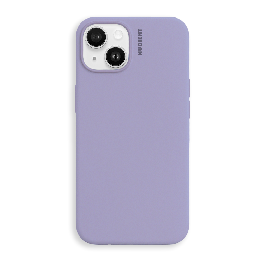 Nudient iPhone 14 Base Silicone Mobil Cover - Soft Purple