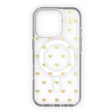 iPhone 16 Pro iDeal Of Sweden Clear Cover - MagSafe Kompatibel - Golden Hearts