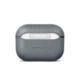 Apple AirPods Pro (3. gen.) - WOOLNUT Ægte Læder Cover - Grå