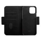 iPhone 12 / 12 Pro Key Nordfjord Slim Wallet Læder Cover m. Pung - Sort