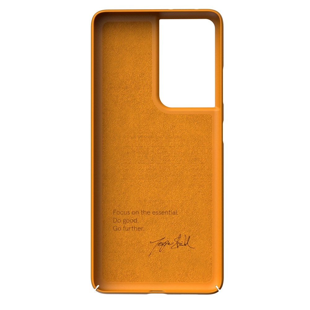 Nudient Thin Case V3 Samsung Galaxy S21 Ultra Bagside Cover - Saffron Yellow