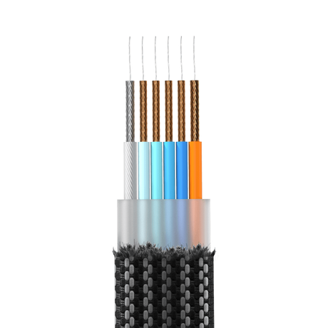 Rolling Square inCharge X USB-C / USB-A Kabel TIL USB-C / MicroUSB / Lightning 6-I-1 100W - Sort