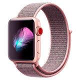 Apple Watch (38/40/SE/41/42mm) Tech-Protect Urrem i Nylon - Lyserød