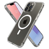 Spigen iPhone 13 Pro Ultra Hybrid Bagside Cover - MagSafe Kompatibel - Gennemsigtig / Hvid