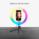 Tripod Ring Light - Multifarvet LED - SBS - Sort