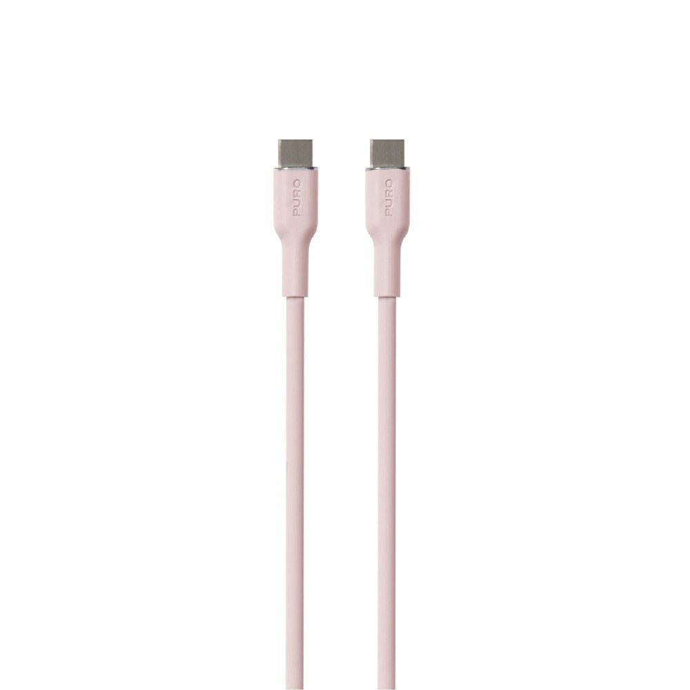 PURO Soft - USB-C til USB-C Kabel - 1.5m - Lyserød