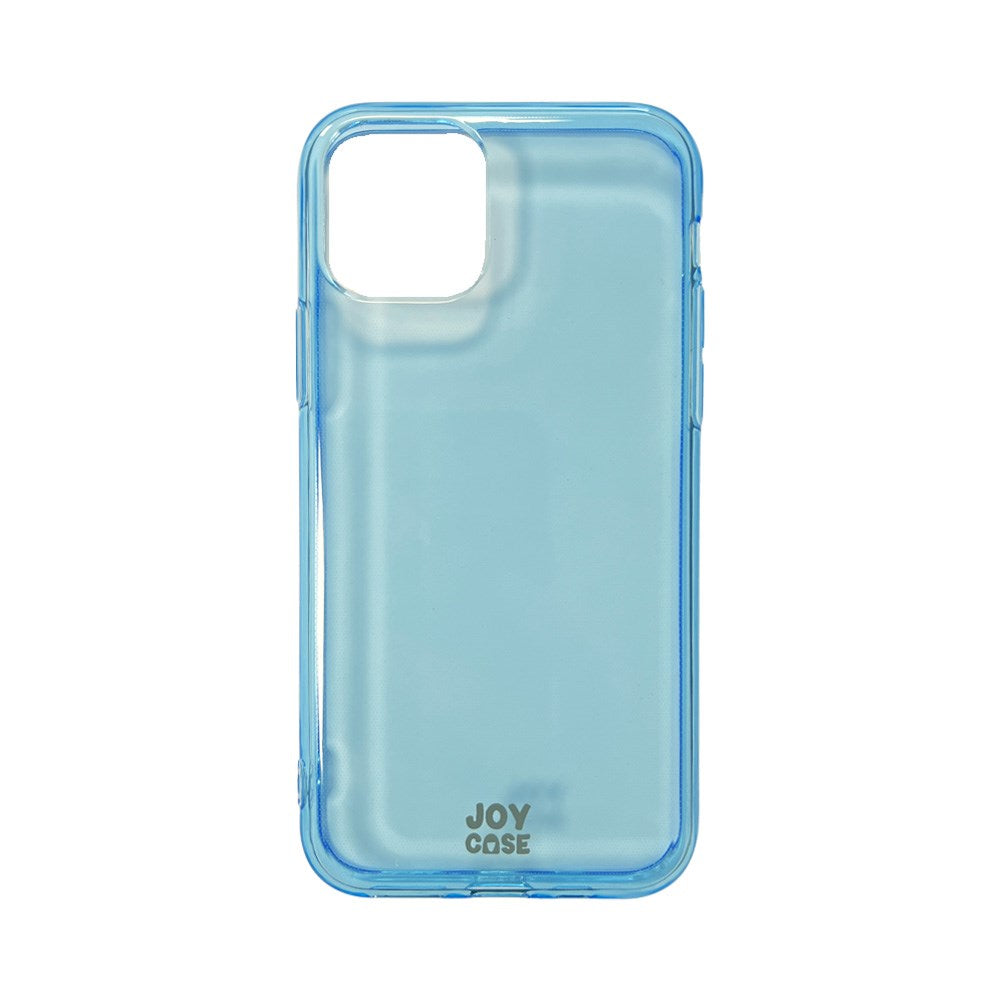 iPhone 11 Joy Case Fleksibelt Plastik Mobil Cover - Gennemsigtig / Blå