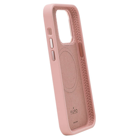 iPhone 15 Pro Puro Icon Mag Pro Silikone Case - MagSafe Kompatibel - Rose