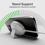 Qi2 Trådløs Oplader m. Kickstand - MagSafe Kompatibel - SBS - 15W - Hvid