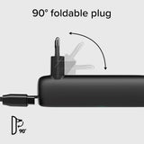2-i-1 Hybrid PowerBank & Vægoplader m. USB-C Kabel - 5000 mAh / 20W - SBS - Sort