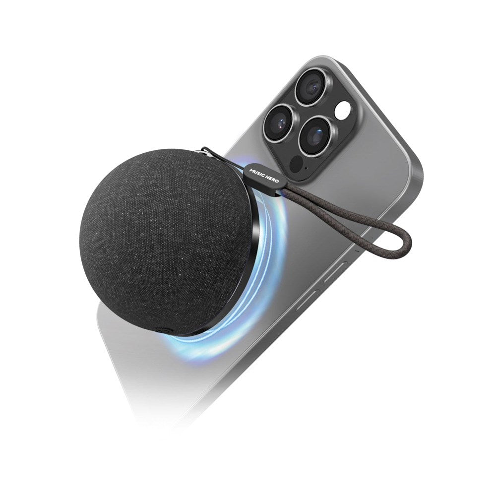 MUSIC HERO - Trådløs Højtaler - MagSafe Kompatibel - Sort