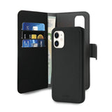 iPhone 11 Detachable 2 in 1 Puro Eco Leather Mobil Cover m. Pung - Sort