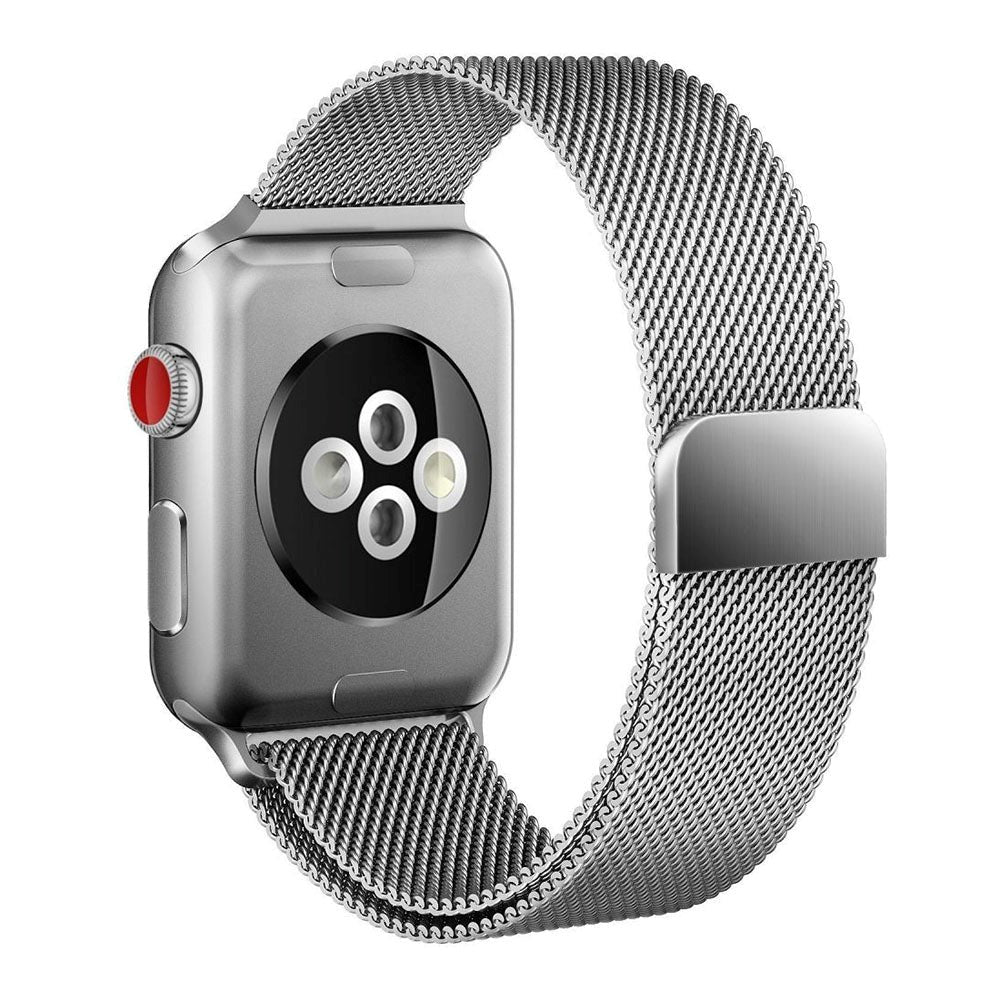 Apple Watch (38/40/SE/41/42mm) Tech-Protect Milanese Stål Rem - Sølv