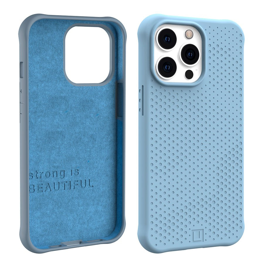 UAG [U] Dot Series iPhone 13 Pro Silikone Håndværker Cover - Cerulean - Blå