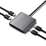 Satechi USB-C Multi Hub - 4 x USB-C - Grå