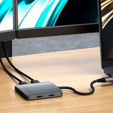 Satechi USB-C Multi Hub - 4 x USB-C - Grå
