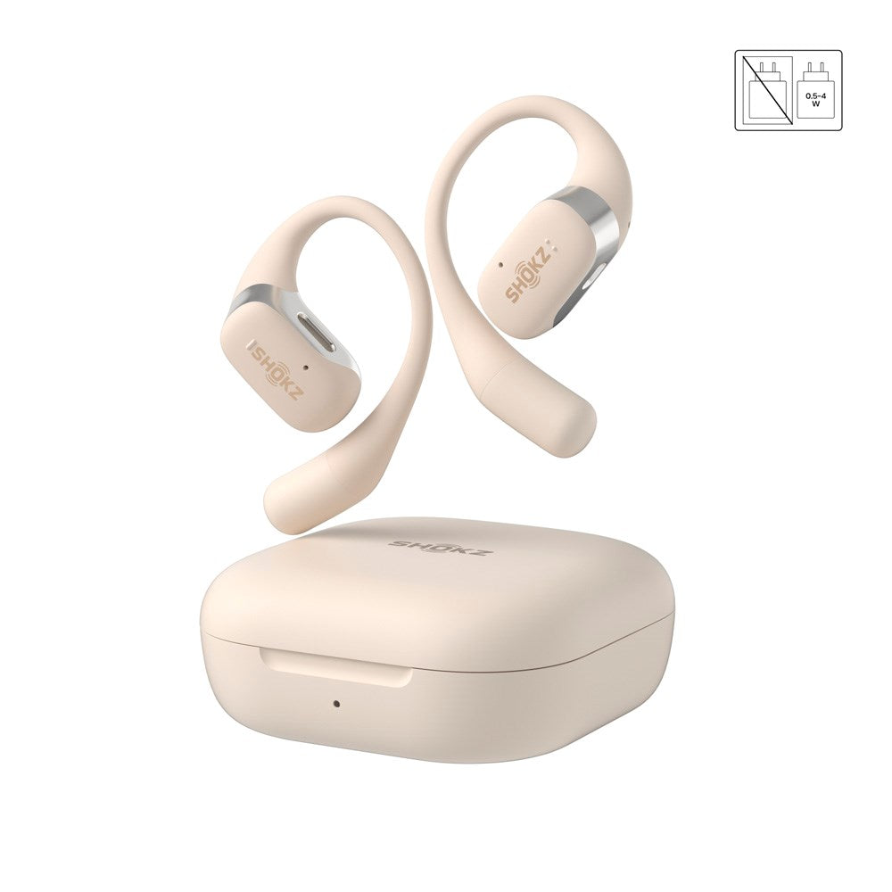 Shokz OpenFit True Wireless Hovedtelefoner - Beige