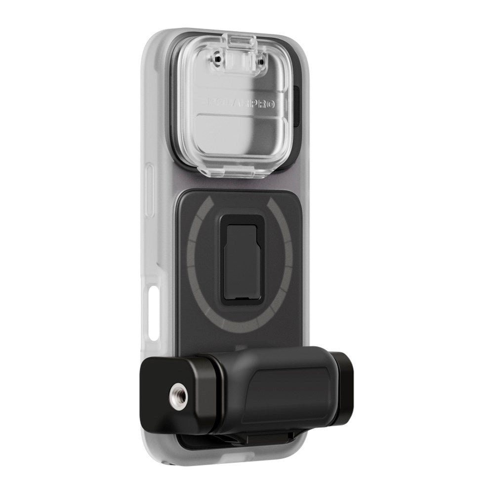 iPhone 16 Pro PolarPro LiteChaser 16 Pro Mobil Cover - MagSafe Kompatibel - Gennemsigtig / Sort