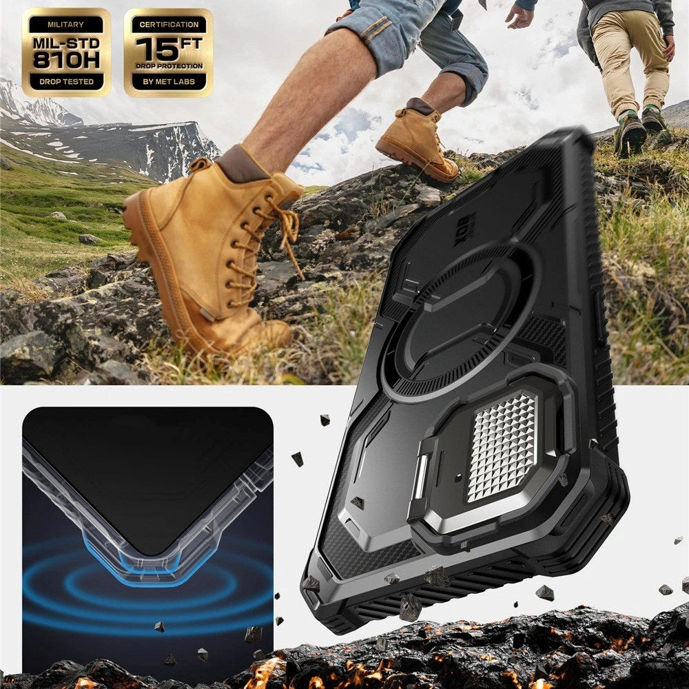 Supcase IBLSN Armorbox iPhone 17e / 16e Håndværker Cover - MagSafe Kompatibel - Sort