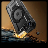 Supcase Unicorn Beetle Grip iPhone 16e Håndværker Cover - MagSafe Kompatibel - Gennemsigtig / Sort