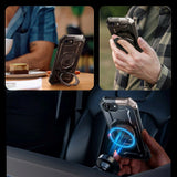 Supcase Unicorn Beetle Grip iPhone 16e Håndværker Cover - MagSafe Kompatibel - Gennemsigtig / Sort