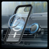 Supcase Unicorn Beetle iPhone 16e Håndværker Cover - MagSafe Kompatibel - Gennemsigtig / Sort