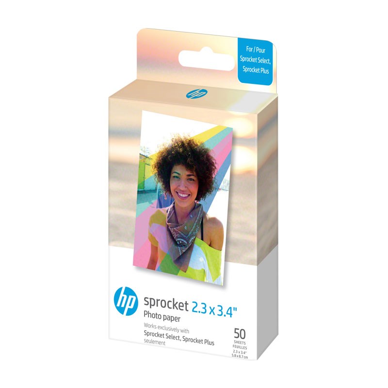 HP Sprocket Select / Spocket Plus Fotopapir - 50 stk. - 5,8 x 8,7 cm