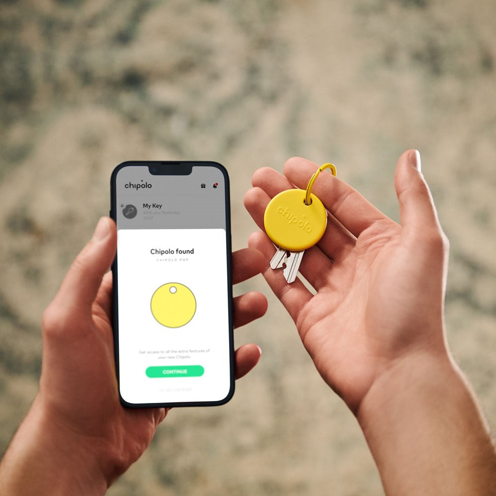 Chipolo POP - GPS Tracker - Apple Find My & Google's Find My Device - Gul