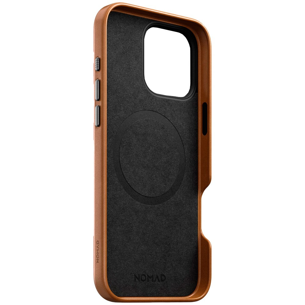 iPhone 16 Nomad Pro Traditional Leather Mobil Cover- MagSafe Kompatibel - Tan