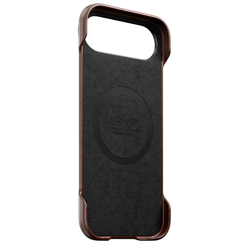 iPhone Air - Nomad Traditional Horween Leather Cover - MagSafe Kompatibel - Rustic Brown