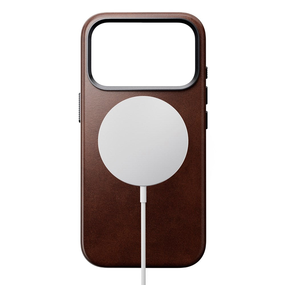 iPhone 17 Pro - Nomad Traditional Horween Leather Cover - MagSafe Kompatibel - Rustic Brown