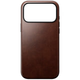 iPhone 17 Pro Max - Nomad Modern Horween Leather Cover - MagSafe Kompatibel - Rustic Brown