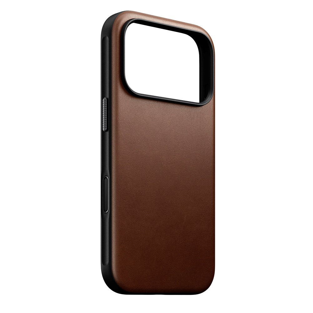 iPhone 17 Pro - Nomad Modern Leather Cover - MagSafe Kompatibel - Brown