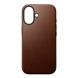 iPhone 17 - Nomad Modern Leather Cover - MagSafe Kompatibel - Brown